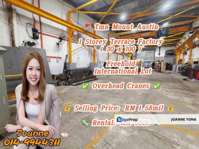 Warehouse for rent in Tebrau, Johor