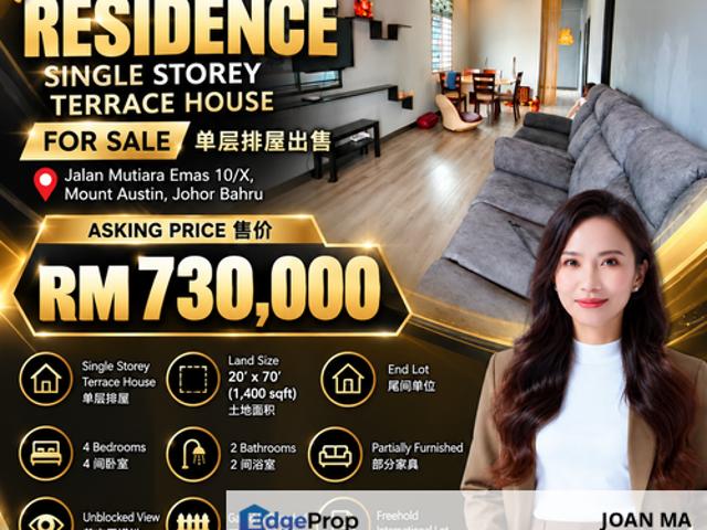 House for sale in Taman Mount Austin, Tebrau