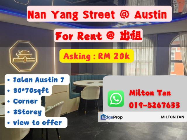 Shop for rent in Tebrau, Johor