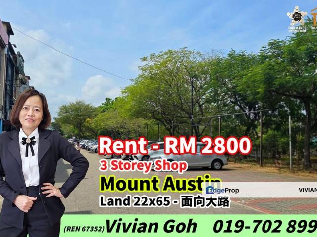 Shop for rent in Tebrau, Johor