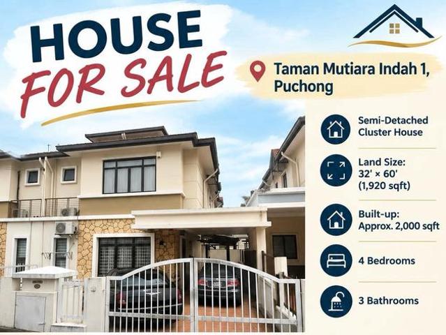 Residential House for sale in Puchong, Majlis Bandaraya Subang Jaya