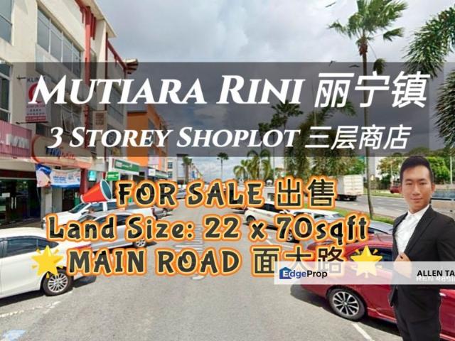 Shop for sale in Taman Mutiara Mas, Iskandar Puteri