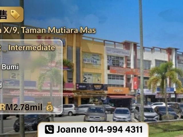 Shop for sale in Bukit Ledang, Johor