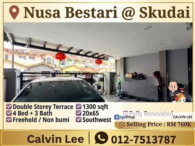House for sale in Bandar Uda Utama, Iskandar Puteri