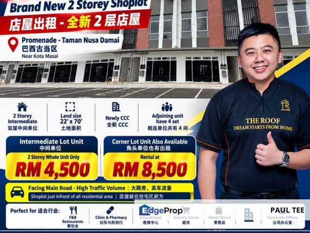Shop for rent in Taman Nusa Damai, Pasir Gudang