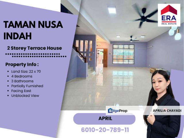House for rent in Taman Nusa Idaman, Iskandar Puteri