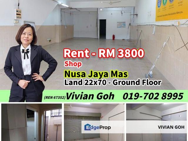 Shop for rent in Pulai, Bukit Ledang