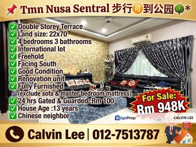 House for sale in Nusa Sentral, Iskandar Puteri