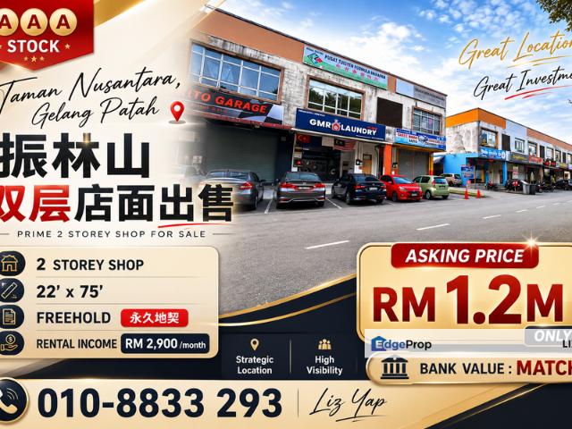 Shop for sale in Bukit Ledang, Johor