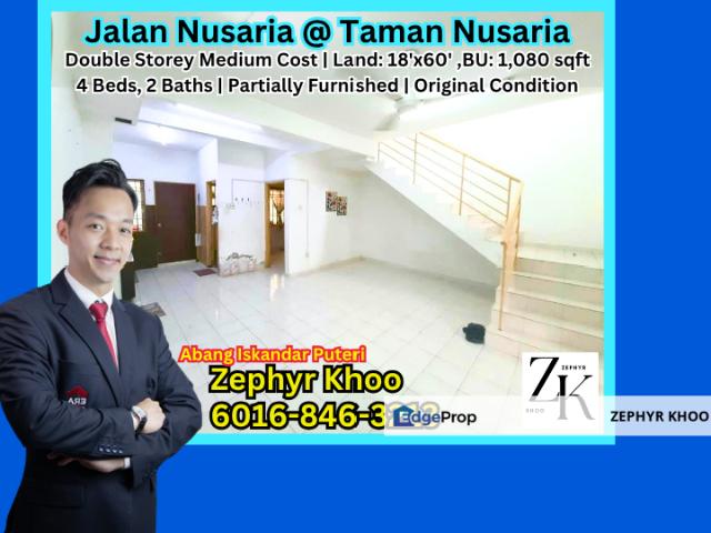 House for sale in Taman Nusantara, Iskandar Puteri