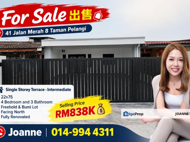 House for sale in Taman Pelangi, Johor Bahru