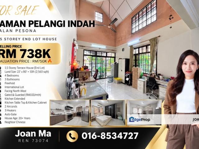 House for sale in Taman Pelangi Indah, Ulu Tiram