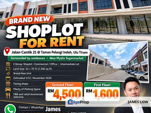 Shop for rent in Ulu Tiram, Johor Bahru