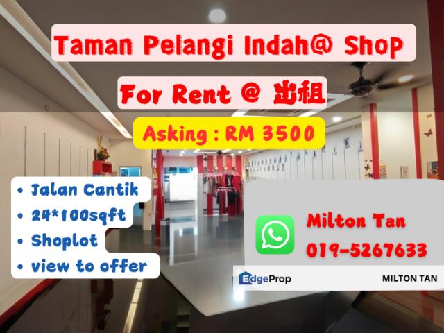 Shop for rent in Johor
