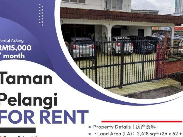 House for rent in Taman Pelangi, Segamat