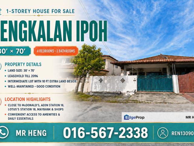 House for sale in Perak, Tanjong Ipoh