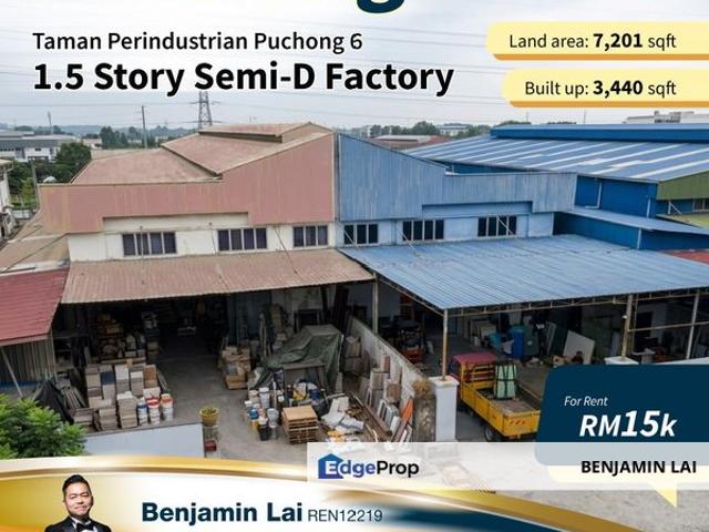 Warehouse for rent in Petaling, Subang Jaya