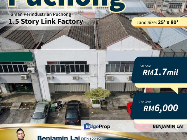 Warehouse for sale in Petaling, Subang Jaya