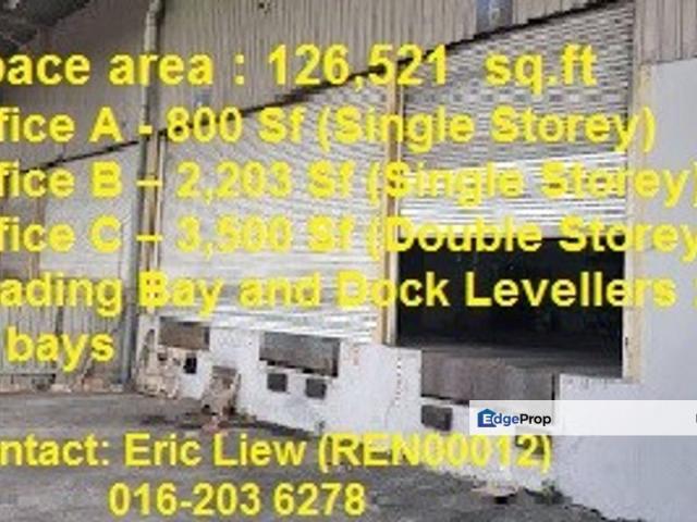 Warehouse for rent in Petaling, Subang Jaya