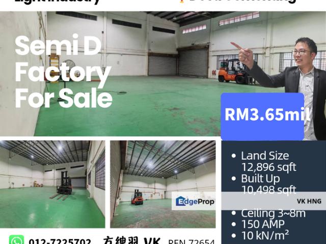 Warehouse for sale in Taman Perindustrian Cemerlang, Johor Bahru