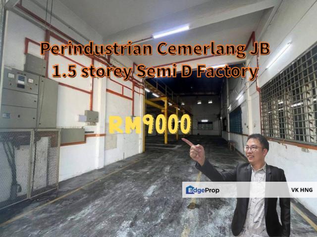 Warehouse for rent in Johore Bahru, Johor