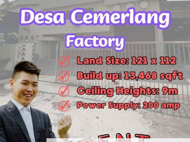 Warehouse for rent in Johore Bahru, Johor