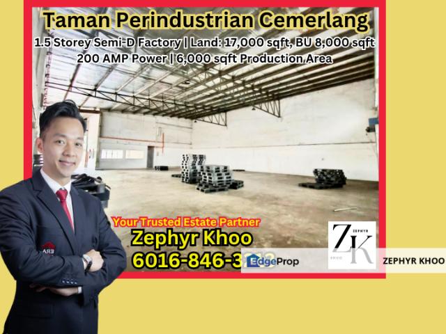 Warehouse for rent in Johore Bahru, Johor