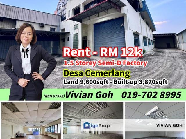 Warehouse for rent in Johor