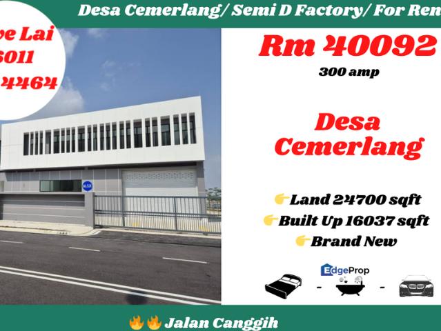 Warehouse for rent in Johor
