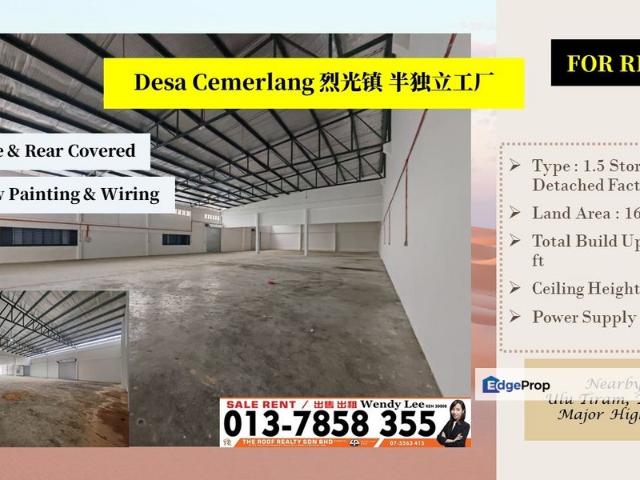 Warehouse for rent in Johor