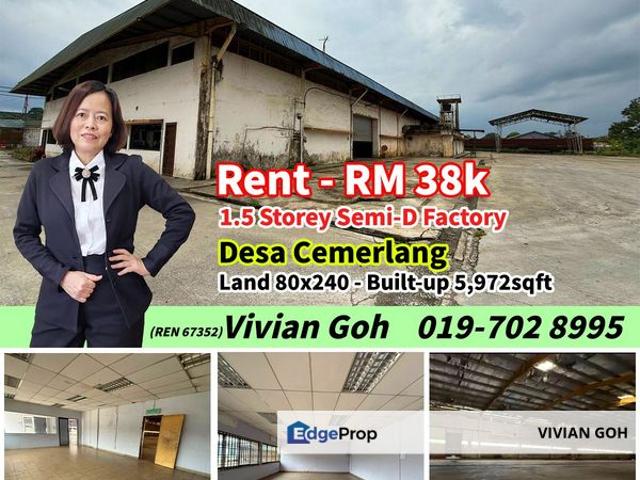 Warehouse for rent in Johor