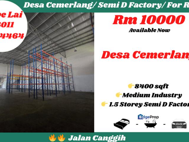 Warehouse for rent in Johor