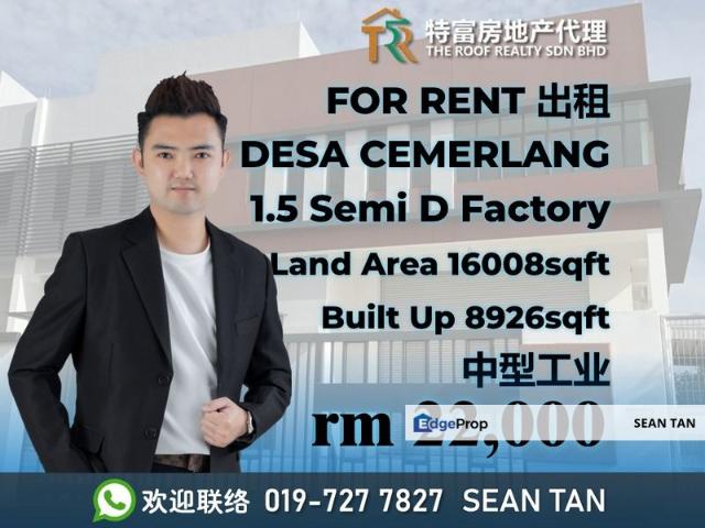 Warehouse for rent in Johor