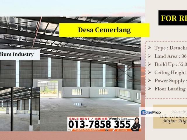 Warehouse for rent in Johor