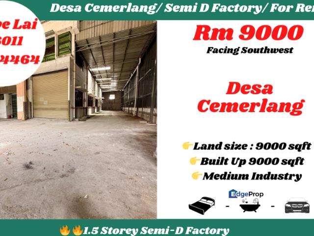 Warehouse for rent in Johor