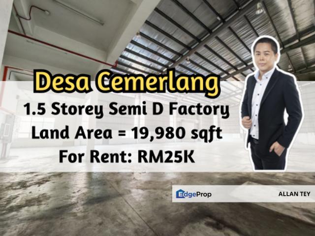 Warehouse for rent in Johor