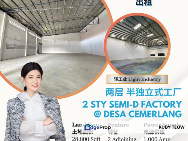 Warehouse for rent in Johor