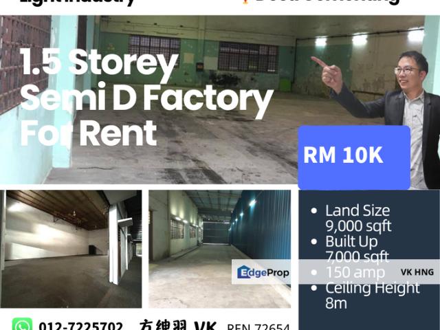 Warehouse for rent in Johor