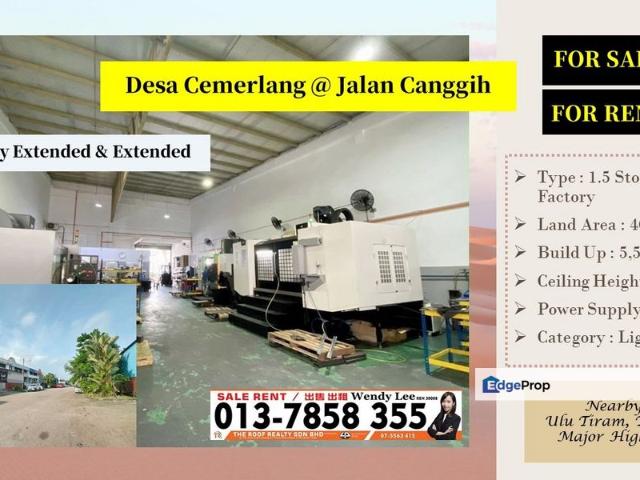 Warehouse for sale in Johor