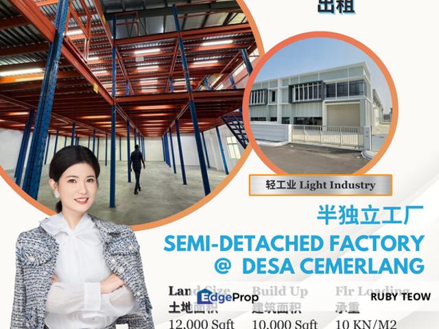 Warehouse for rent in Johor