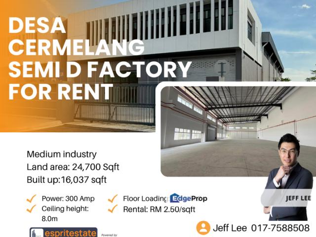 Warehouse for rent in Johor