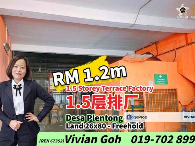 Warehouse for sale in Plentong, Johor