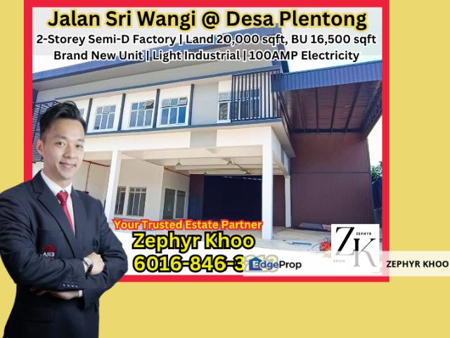 Warehouse for rent in Plentong, Johor