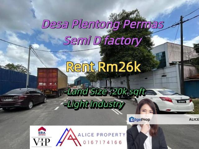 Warehouse for rent in Bukit Ledang, Johor