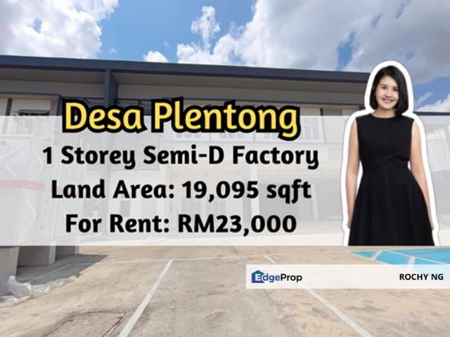 Warehouse for rent in Plentong, Johor