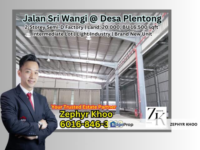 Warehouse for rent in Plentong, Johor