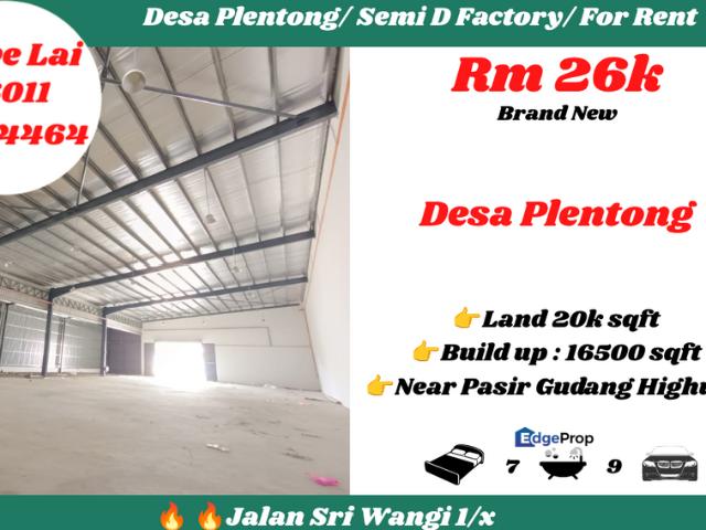 Warehouse for rent in Bukit Ledang, Johor