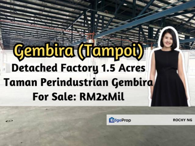 Warehouse for sale in Kawasan Perindustrian Taman Gembira, Tebrau