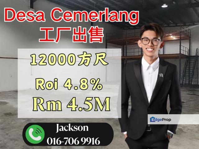 Warehouse for sale in Taman Desa Cemerlang, Johor Bahru