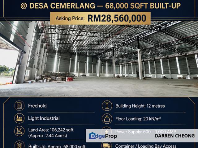 Warehouse for sale in Johor